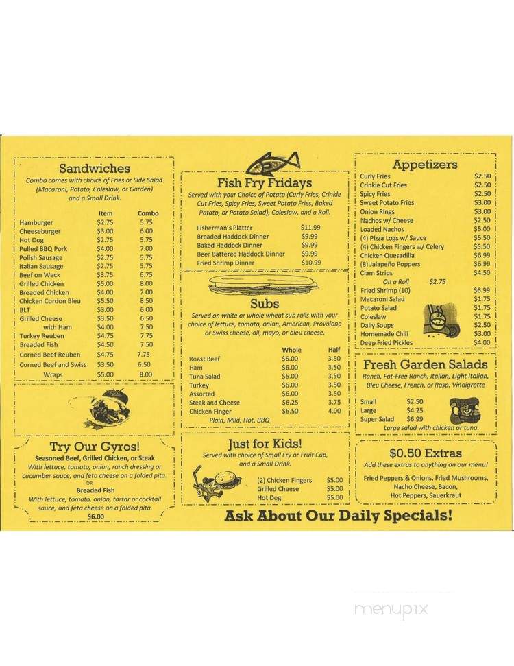 Wagner's Grill - Sanborn, NY menu_pic