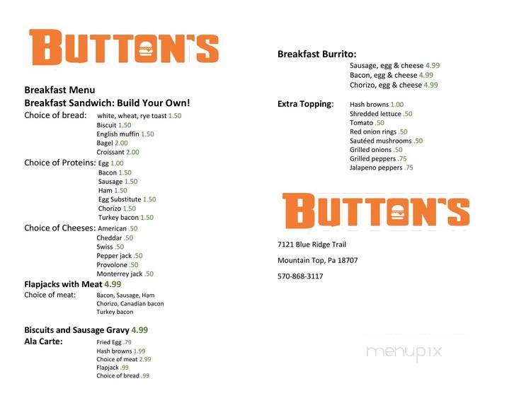 Button's Burgers and Beyond - Mountain Top, PA