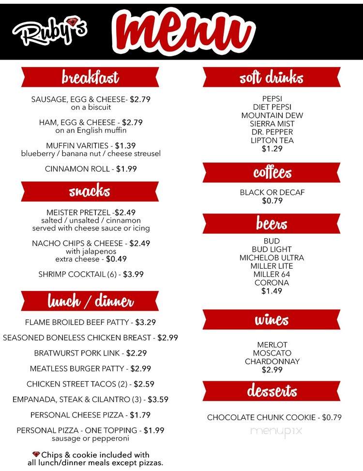 Ruby's - Alton, IL menu_pic