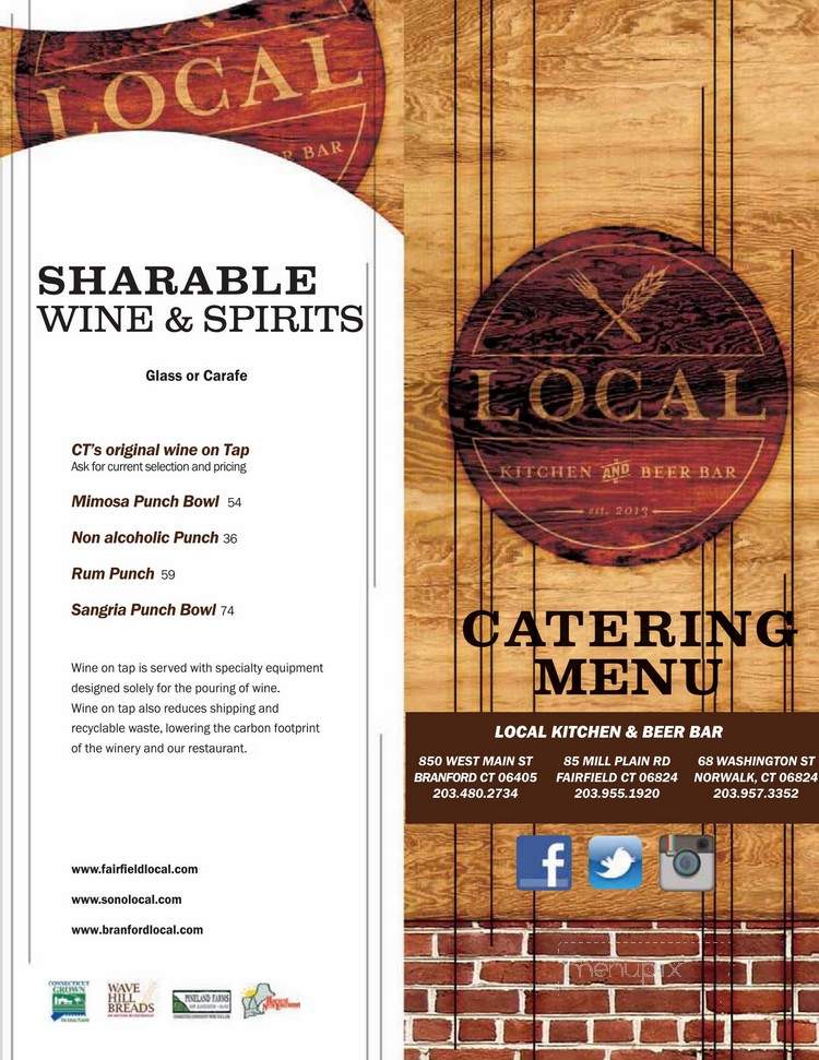 Local Kitchen And Beer Bar - Branford, CT menu_pic