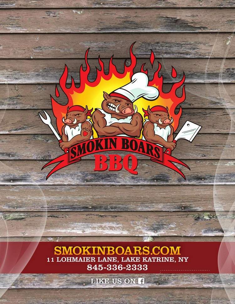 Smokin' Boars BBQ - Lake Katrine, NY menu_pic