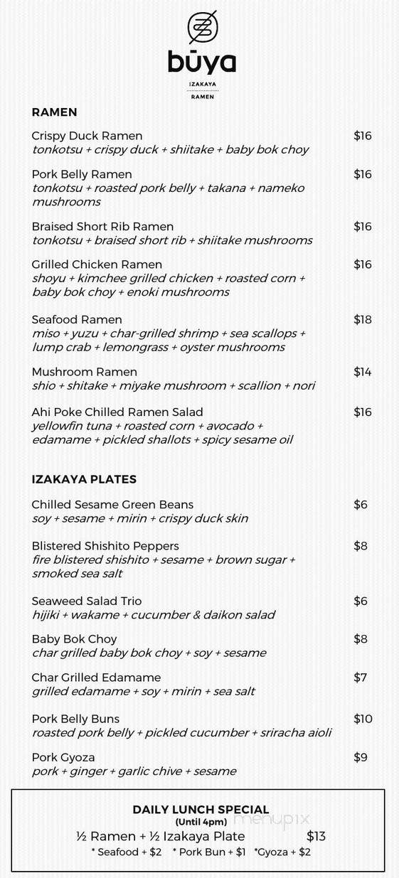 Buya - St Petersburg, FL menu_pic