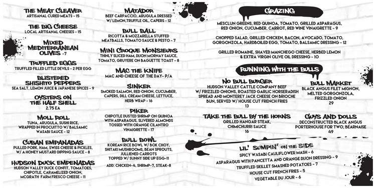 The Bullroom - Middletown, NY menu_pic