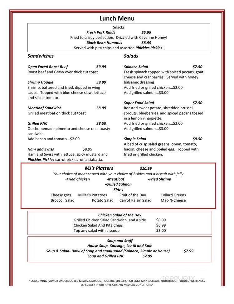 Mama Jewel's Kitchen - Athens, GA menu_pic