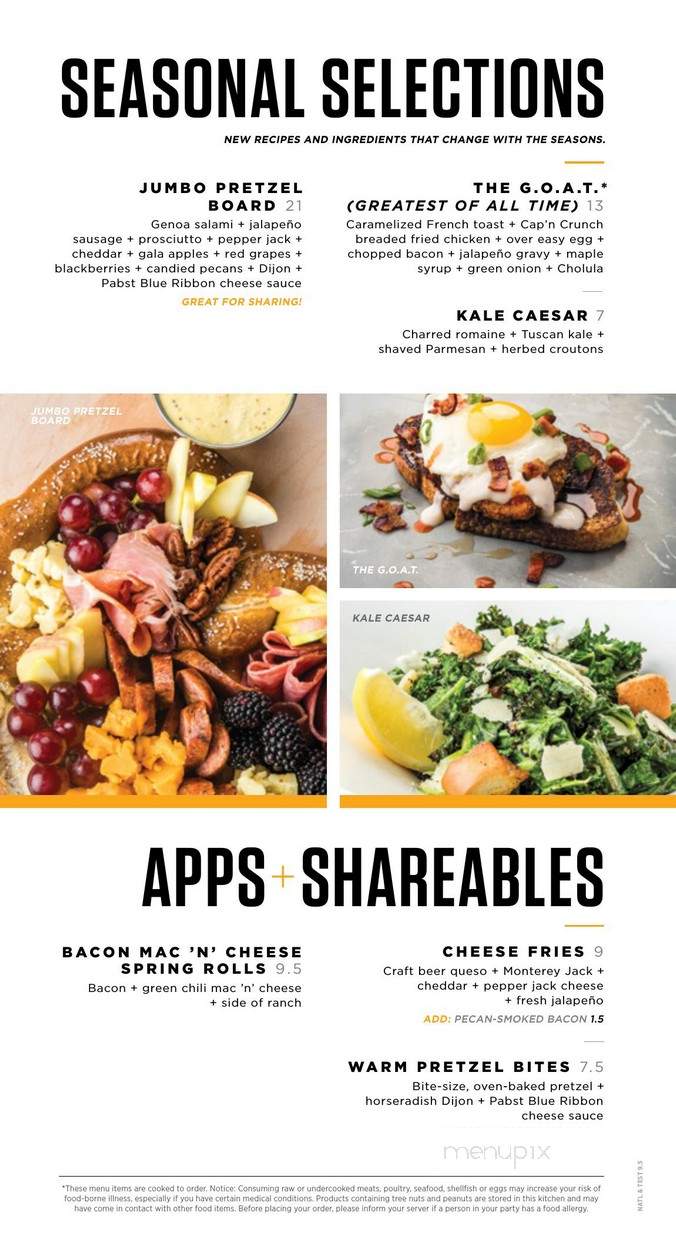 Topgolf - West Chester Township, OH menu_pic