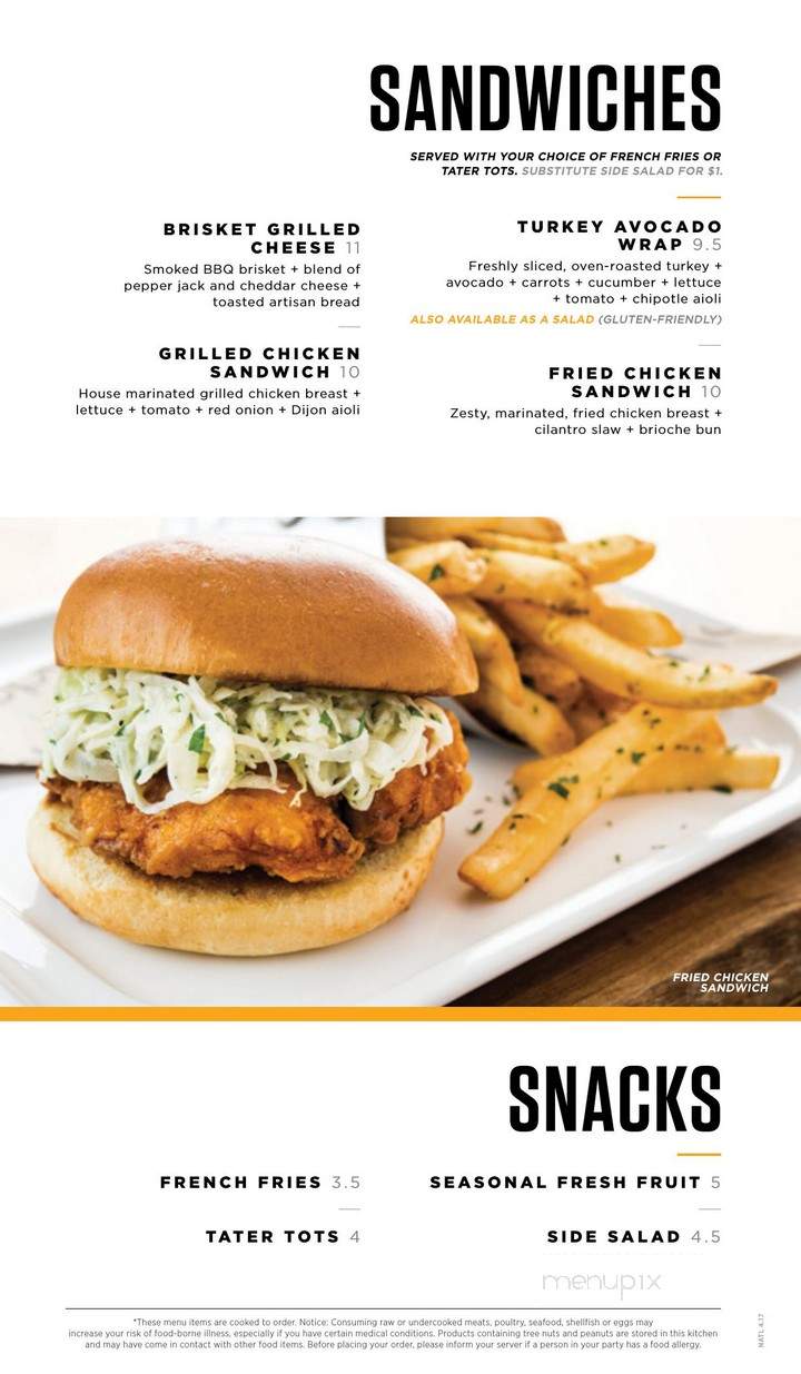 Topgolf - West Chester Township, OH menu_pic