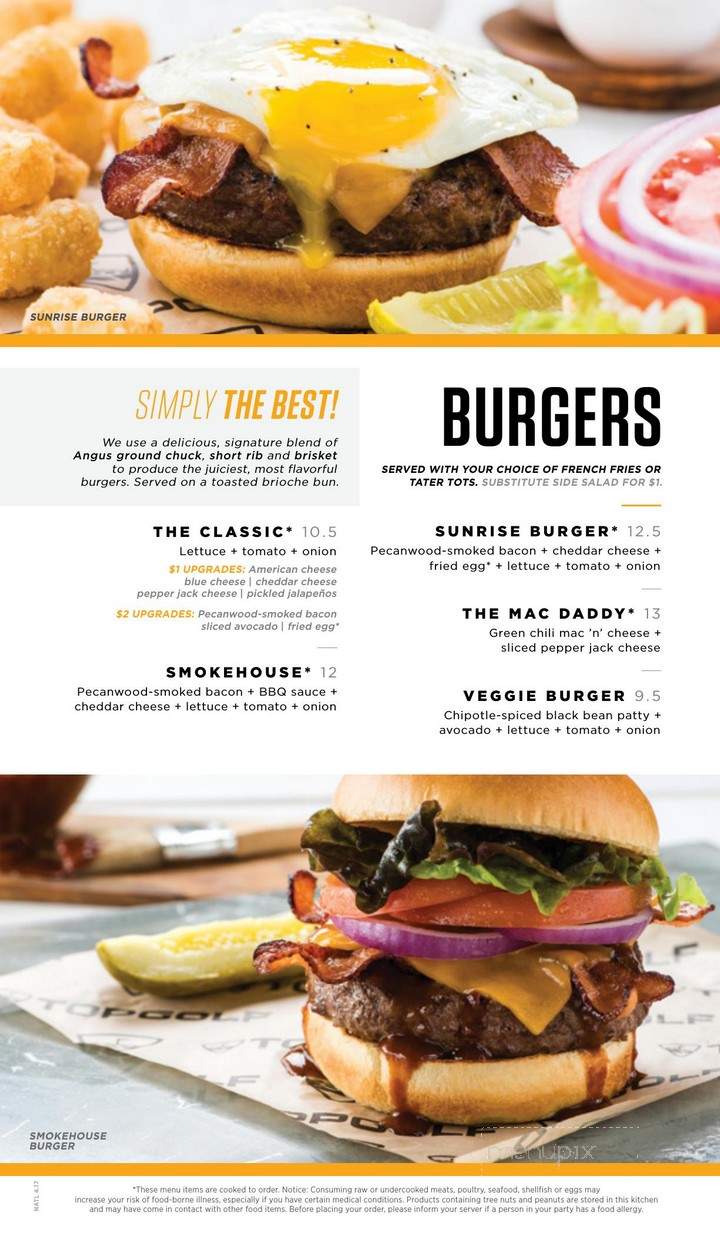 Topgolf - West Chester Township, OH menu_pic