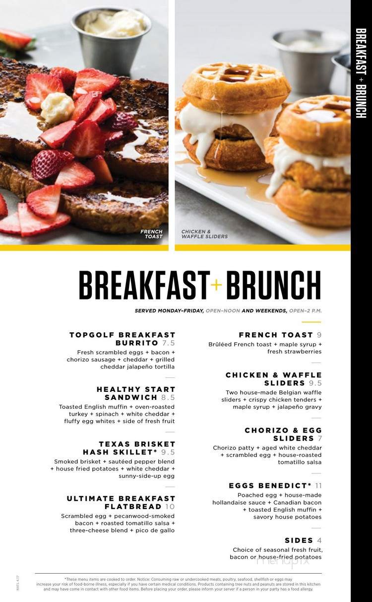 Topgolf - West Chester Township, OH menu_pic