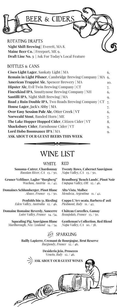 Lion's Tail - Boston, MA menu_pic
