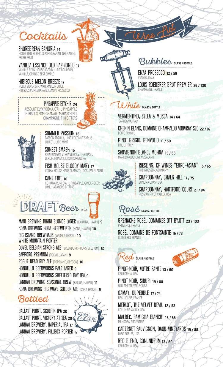 Fish House - Kapolei, HI menu_pic