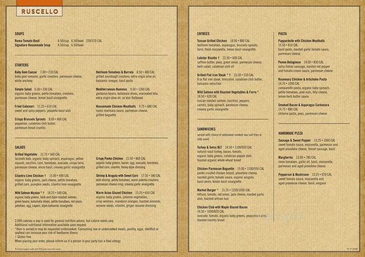 Ruscello - Minnetonka, MN menu_pic