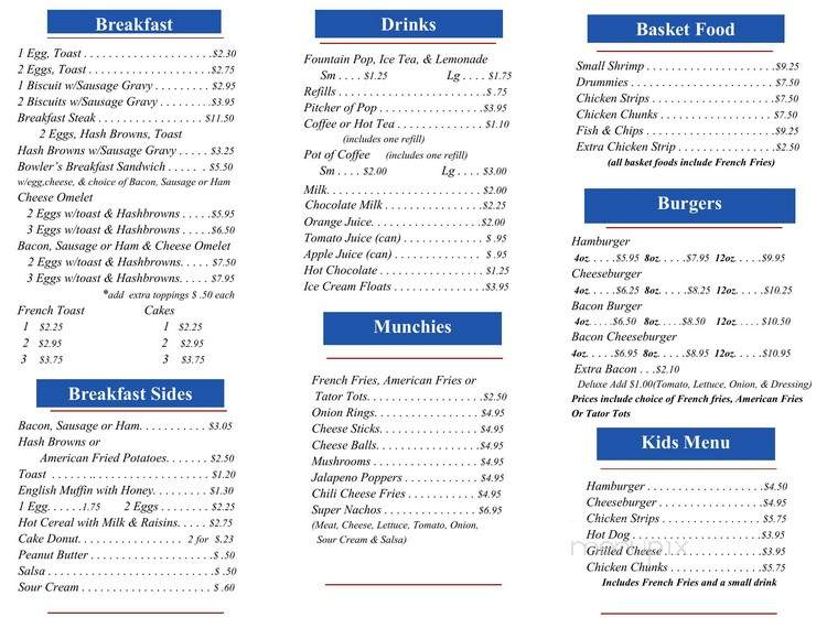 Robbinsdale Lounge - Rapid City, SD menu_pic