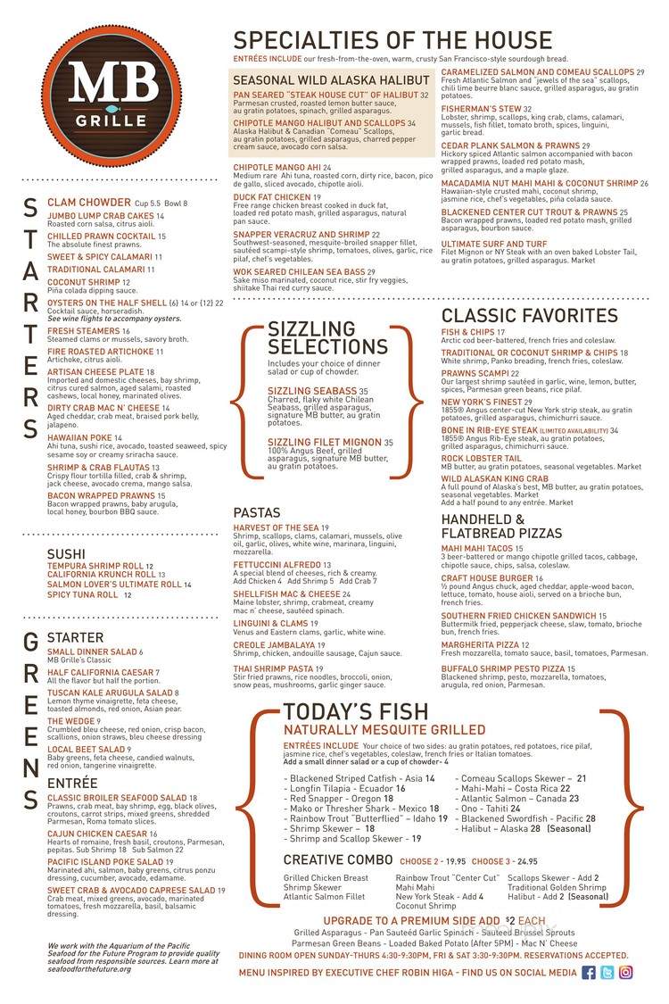 MB Grille - Simi Valley, CA menu_pic