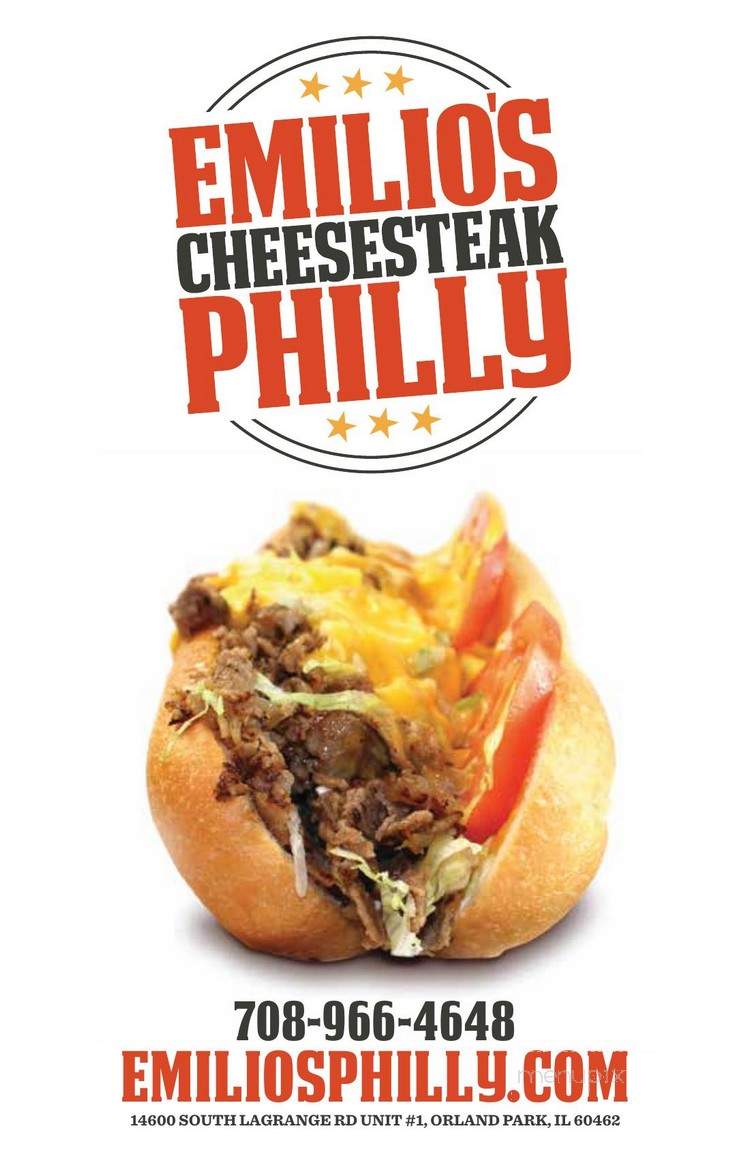 Emilio's Philly Cheesesteak - Orland Park, IL menu_pic