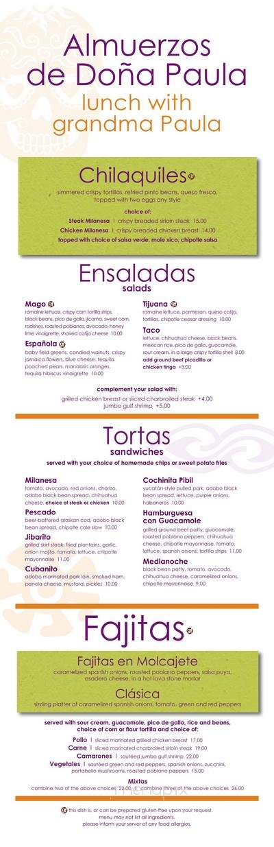 Mago Grill & Cantina - Chicago, IL menu_pic