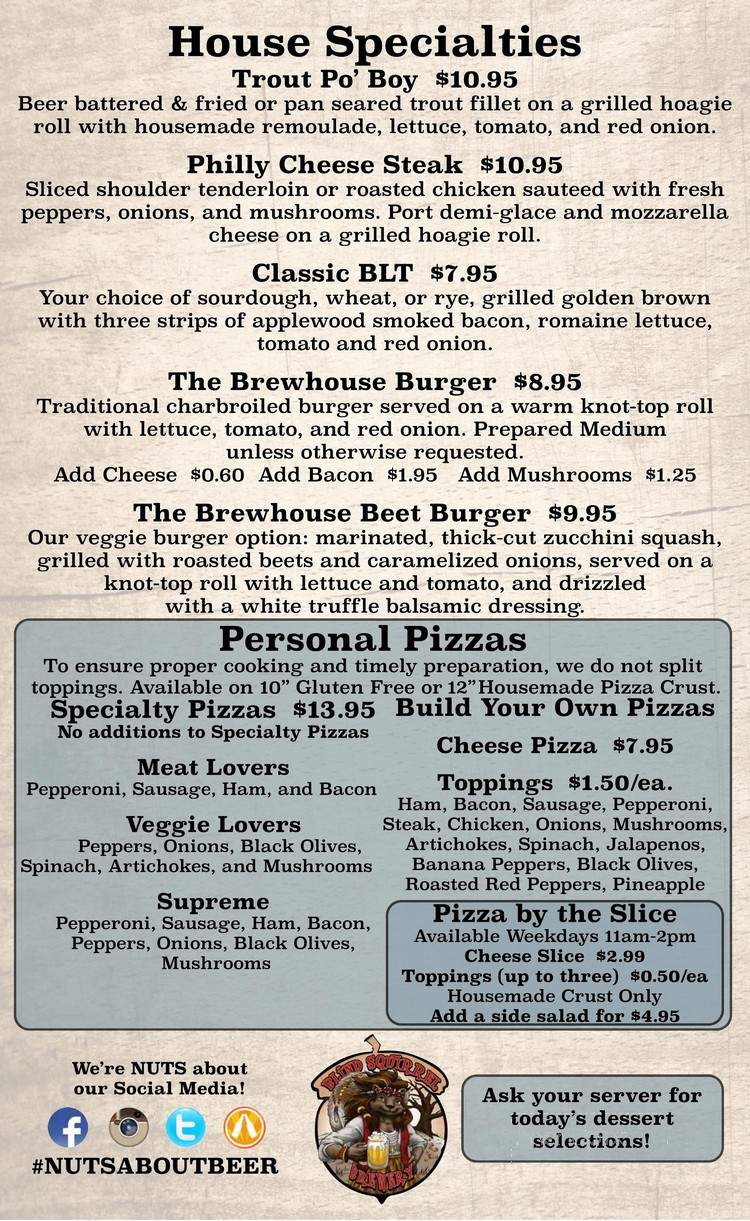 Blind Squirrel Brewery Outpost - Burnsville, NC menu_pic