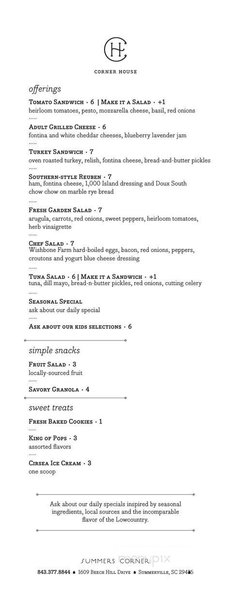 Summers Corner - Summerville, SC menu_pic