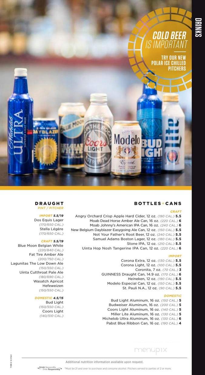 Topgolf - Midvale, UT menu_pic