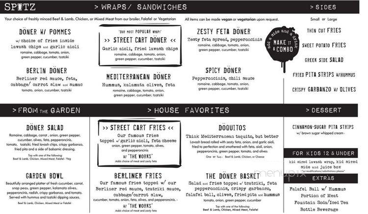 Spitz Cottonwood - Salt Lake City, UT menu_pic
