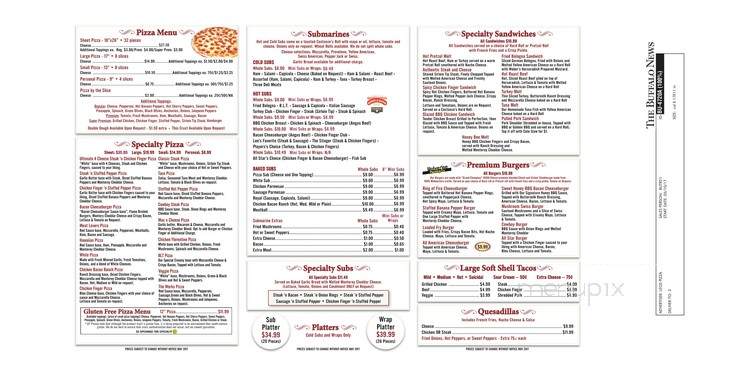 Leo's Pizzeria - West Seneca, NY menu_pic