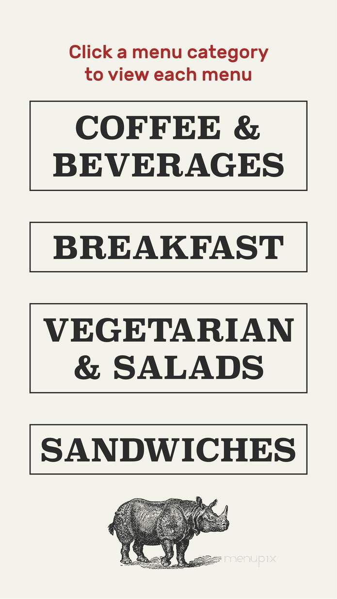 Rhino Coffee - Shreveport, LA menu_pic
