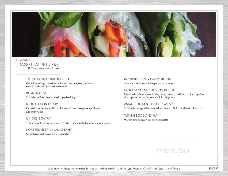 Alpine Club - Truckee, CA menu_pic