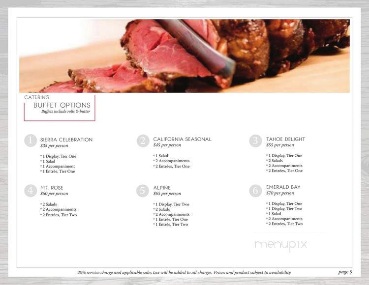 Alpine Club - Truckee, CA menu_pic