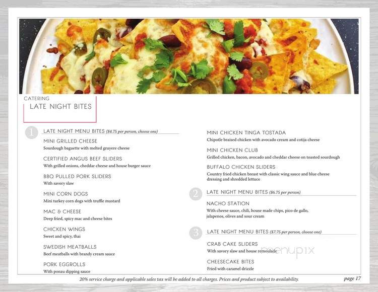 Alpine Club - Truckee, CA menu_pic