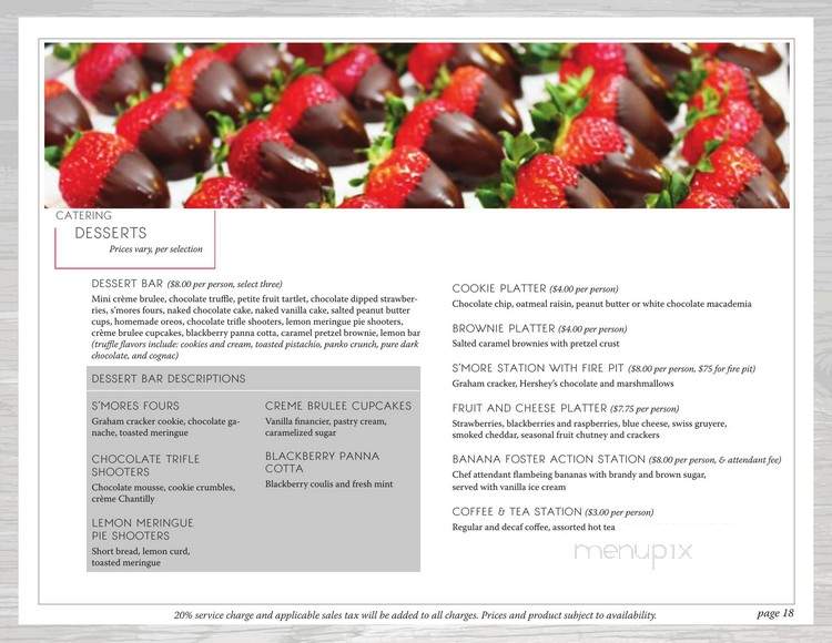 Alpine Club - Truckee, CA menu_pic
