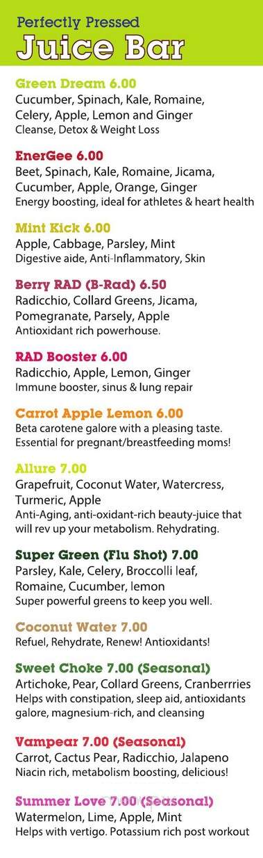 The Press Club - Seaside, CA menu_pic