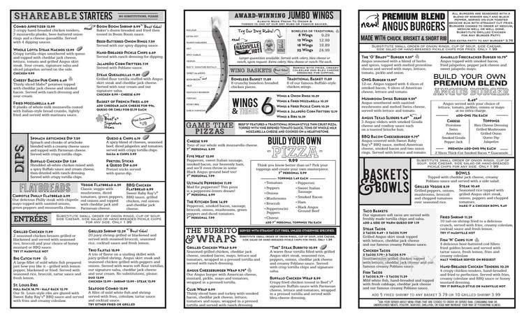Beef 'O' Brady's - Live Oak, FL menu_pic