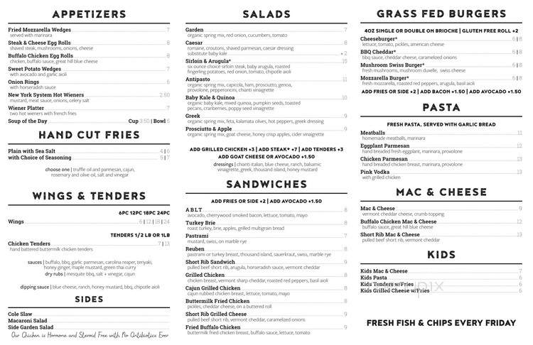 Arcadia Pizza - West Greenwich, RI menu_pic