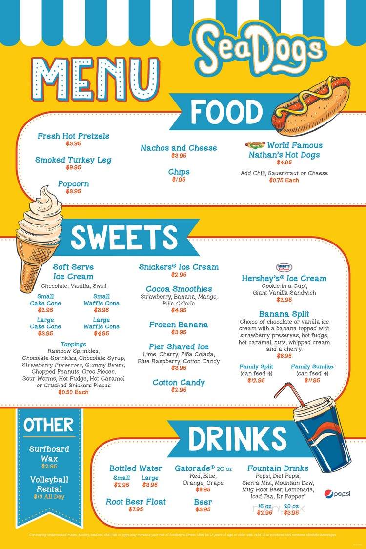 Sea Dogs - Cocoa Beach, FL menu_pic