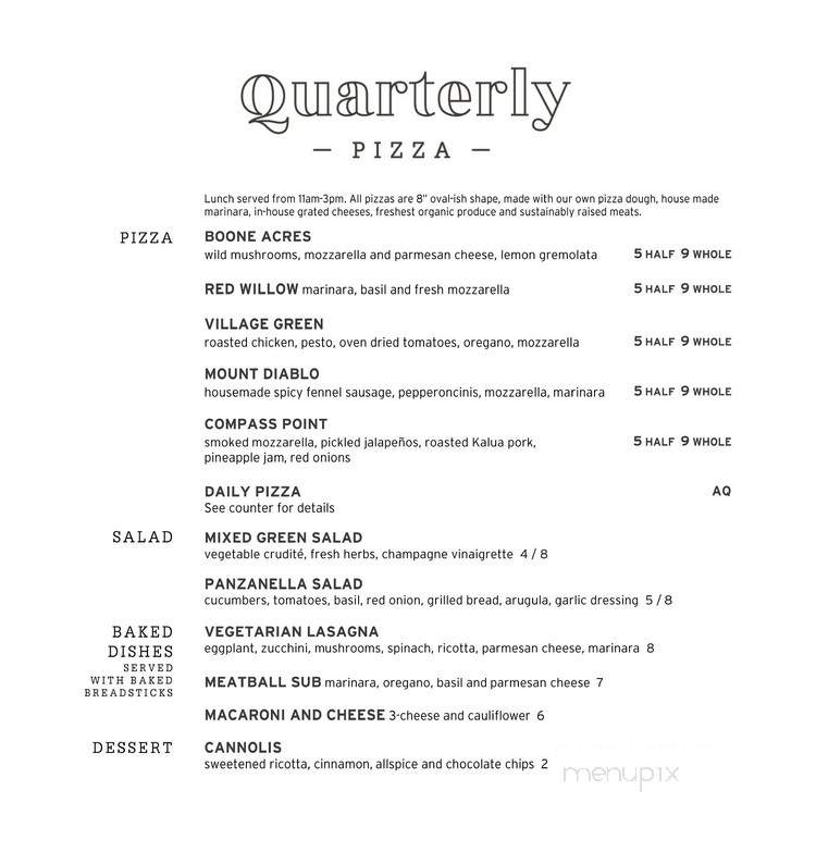 Quarterly - San Ramon, CA