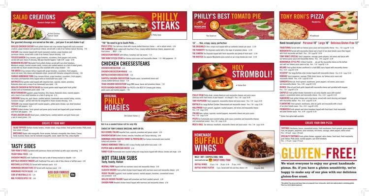 Tony Roni's - Hamilton, NJ menu_pic