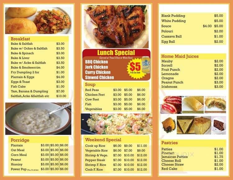 TJ's Tasty Corner - Brooklyn, NY menu_pic