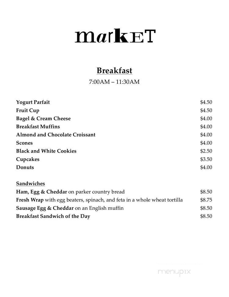Market - New York, NY menu_pic