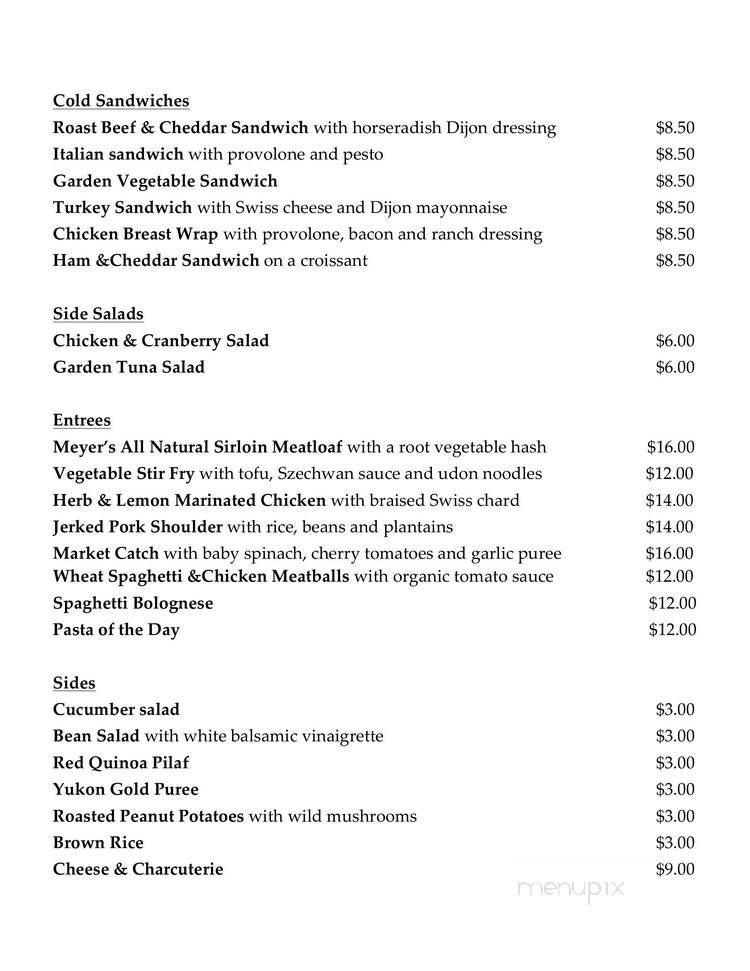 Market - New York, NY menu_pic