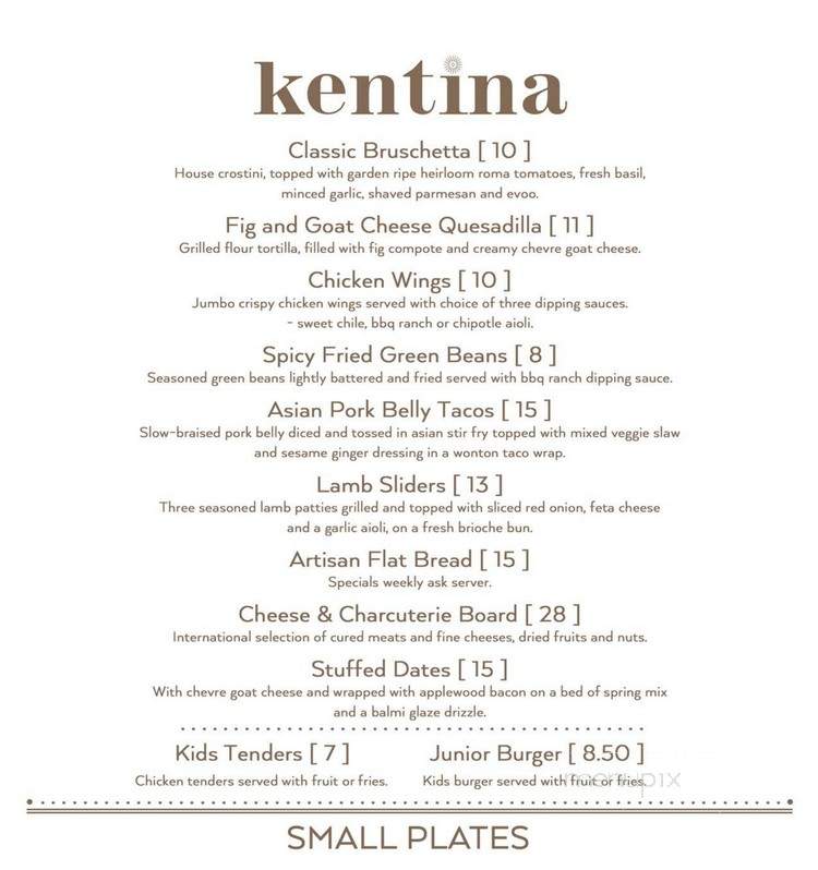Kentina - Temecula, CA menu_pic