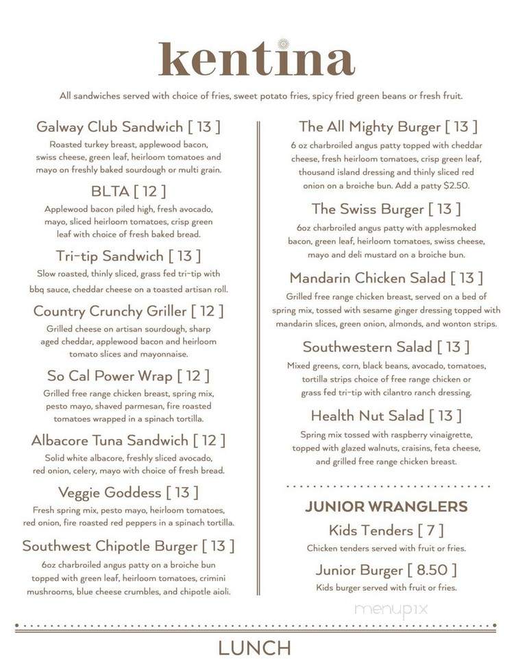 Kentina - Temecula, CA menu_pic