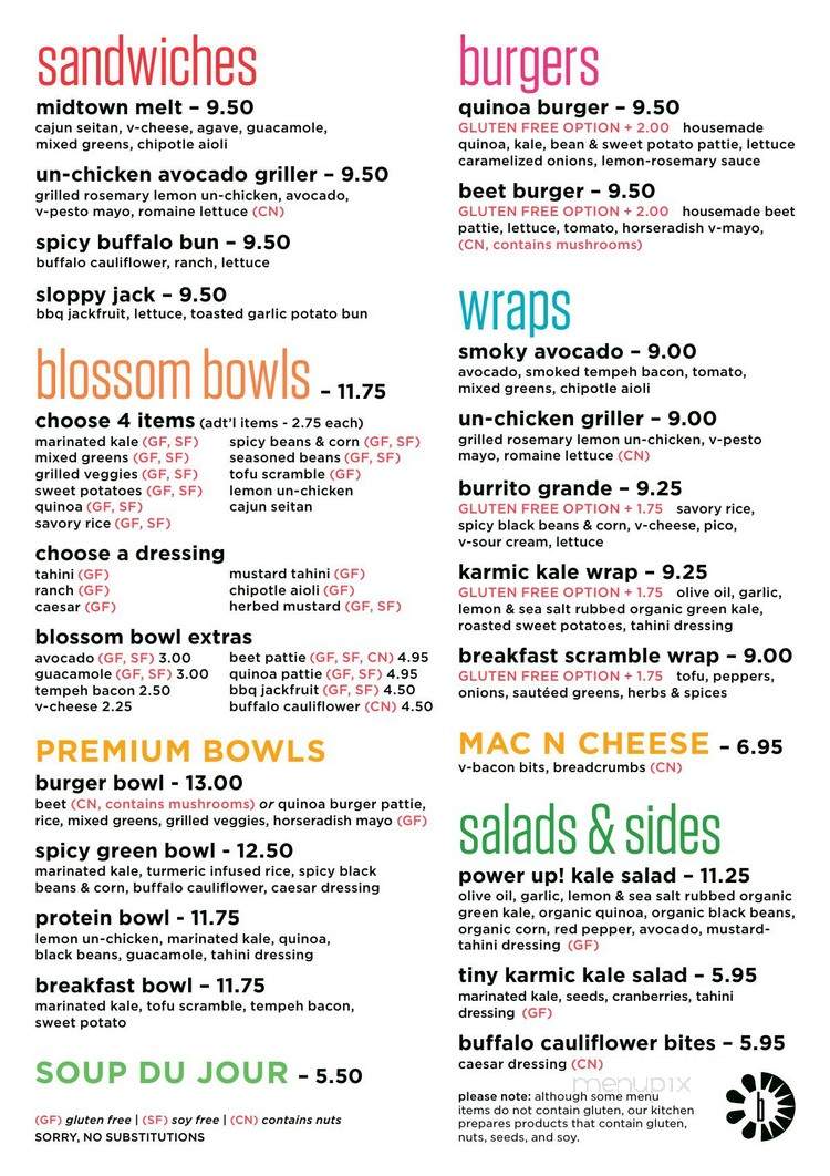 Blossom Du Jour - New York, NY menu_pic