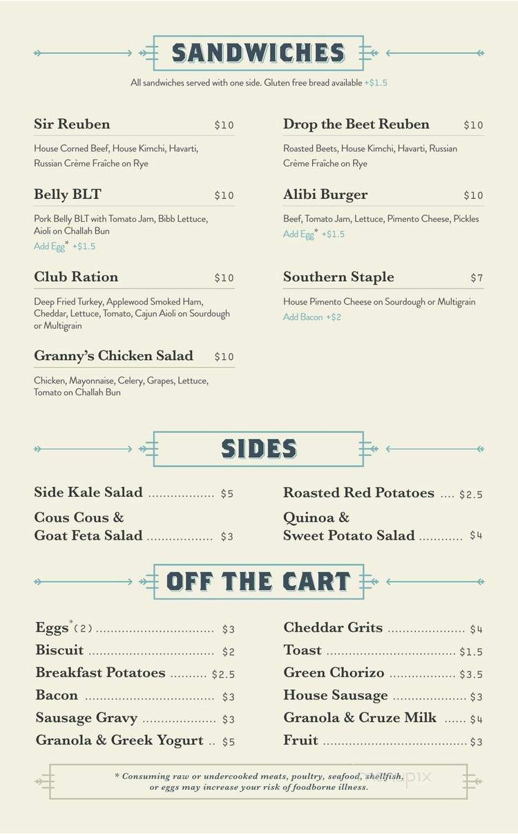 The Daily Ration - Chattanooga, TN menu_pic