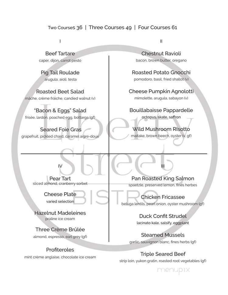 Liberty Street Bistro - Newburgh, NY menu_pic