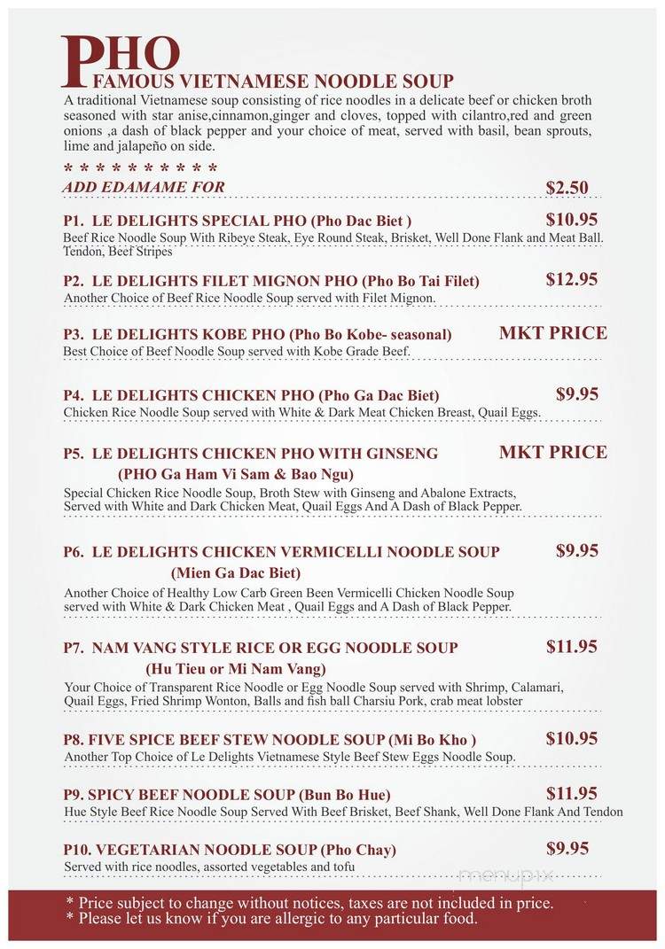 Banh Mi & Pho - Cordova, TN menu_pic