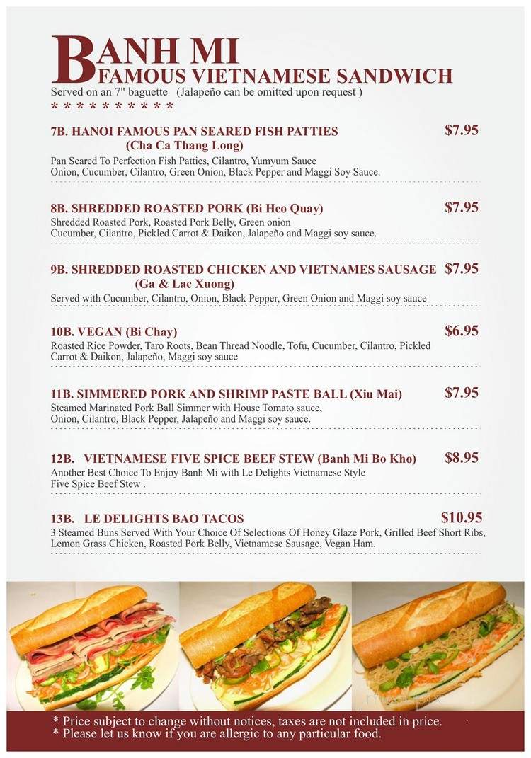 Banh Mi & Pho - Cordova, TN menu_pic
