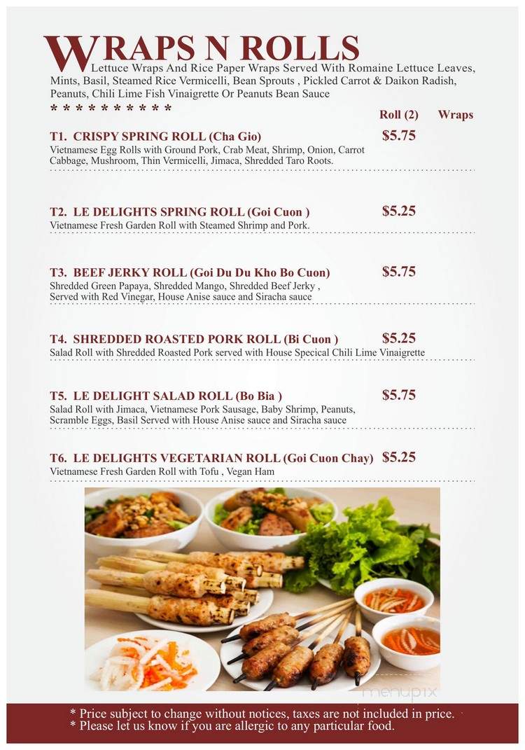 Banh Mi & Pho - Cordova, TN menu_pic