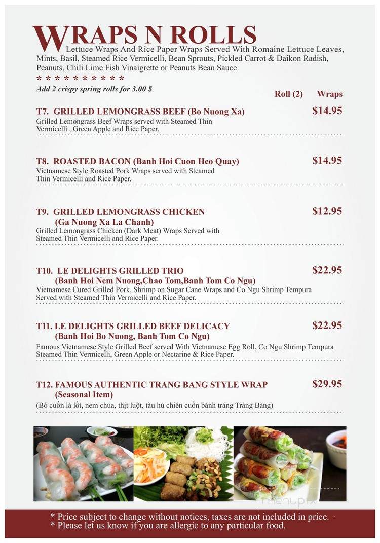 Banh Mi & Pho - Cordova, TN menu_pic