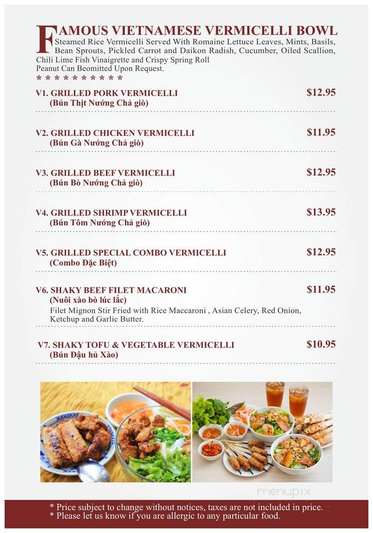 Banh Mi & Pho - Cordova, TN menu_pic