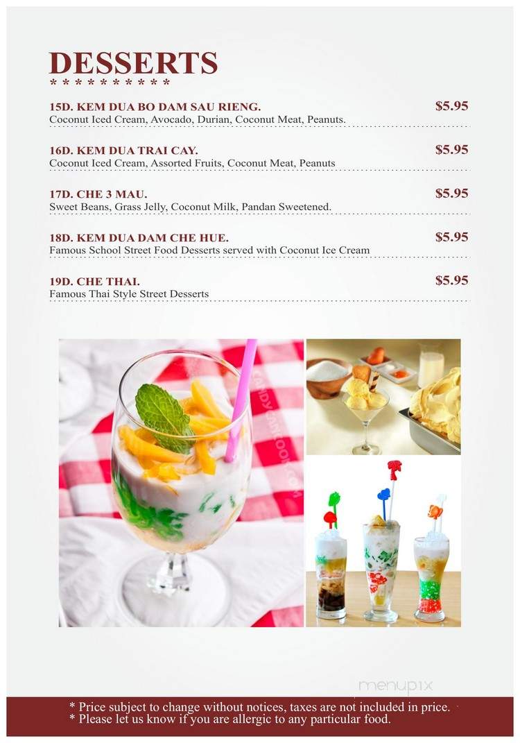 Banh Mi & Pho - Cordova, TN menu_pic