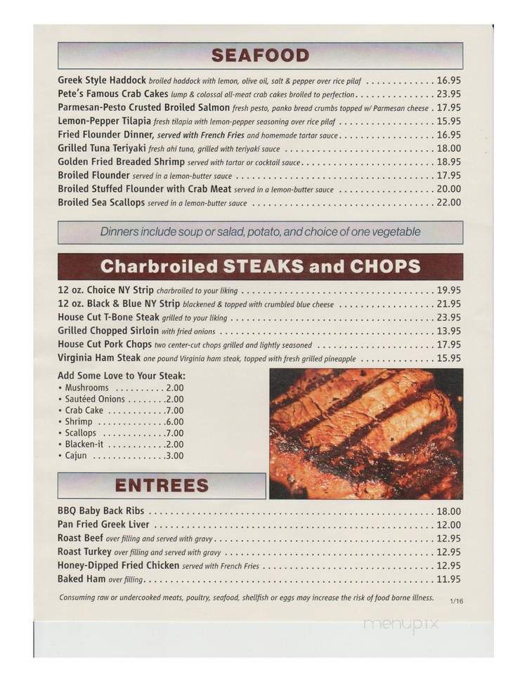 Black Horse Grille - Middletown, PA menu_pic